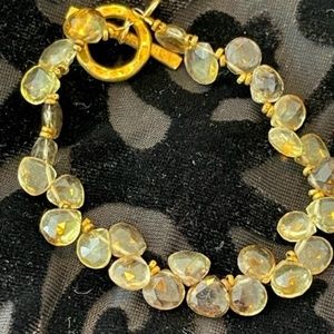 Faceted Iolite Crystal Bracelet